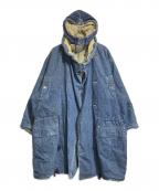 KATHARINE HAMNETTキャサリンハムネット）の古着「デニムモッズコート」｜インディゴ