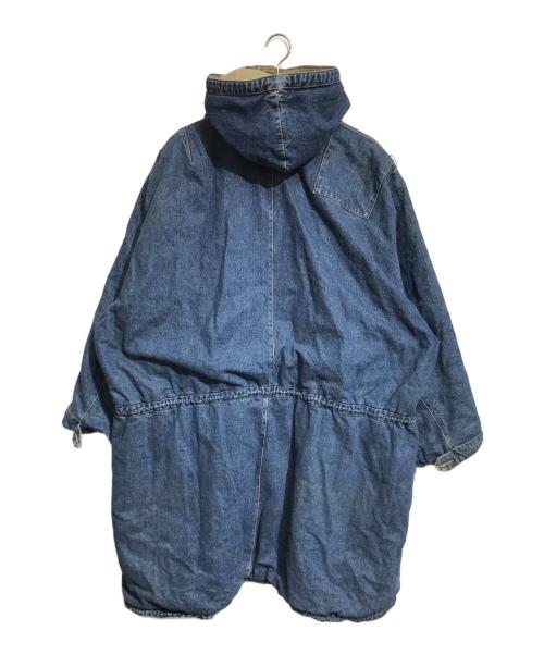 KATHARINE HAMNETT（キャサリンハムネット）KATHARINE HAMNETT (キャサリンハムネット) デニムモッズコート インディゴ サイズ:Mの古着・服飾アイテム