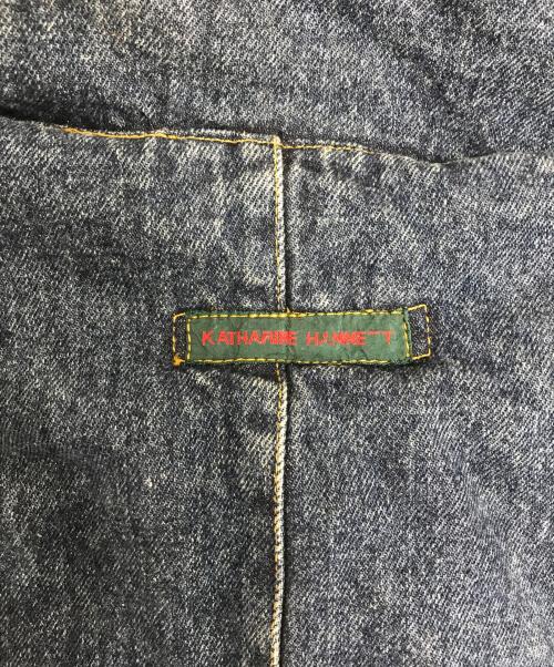 KATHARINE HAMNETT（キャサリンハムネット）KATHARINE HAMNETT (キャサリンハムネット) デニムモッズコート インディゴ サイズ:Mの古着・服飾アイテム
