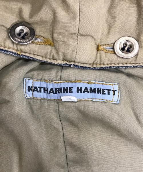 KATHARINE HAMNETT（キャサリンハムネット）KATHARINE HAMNETT (キャサリンハムネット) デニムモッズコート インディゴ サイズ:Mの古着・服飾アイテム
