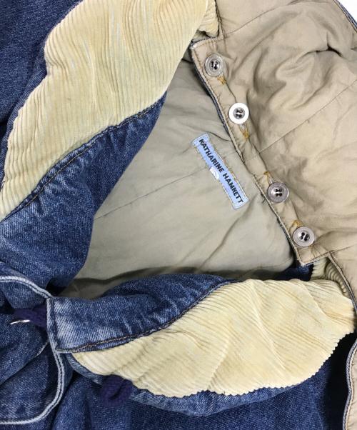 KATHARINE HAMNETT（キャサリンハムネット）KATHARINE HAMNETT (キャサリンハムネット) デニムモッズコート インディゴ サイズ:Mの古着・服飾アイテム