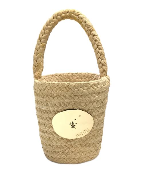 patou（パトゥ）patou (パトゥ) ICONI BUCKET BAG IN RAFFIA ベージュの古着・服飾アイテム