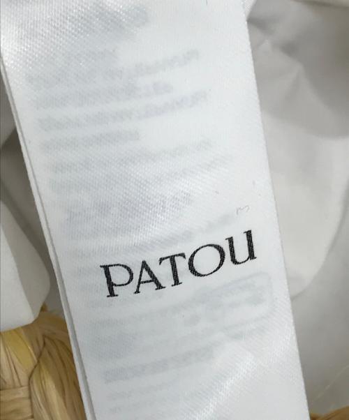 patou（パトゥ）patou (パトゥ) ICONI BUCKET BAG IN RAFFIA ベージュの古着・服飾アイテム