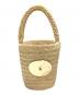 patou（パトゥ）の古着「ICONI BUCKET BAG IN RAFFIA」｜ベージュ