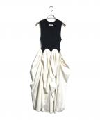 THE TOEザ・トゥー）の古着「Calla Long Dress」｜ベージュ×ブラック