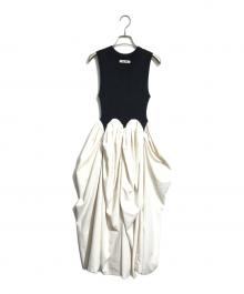 THE TOE（ザ・トゥー）の古着「Calla Long Dress」｜ベージュ×ブラック