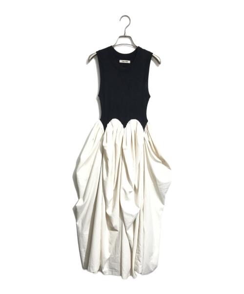 THE TOE（ザ・トゥー）THE TOE (ザ・トゥー) Calla Long Dress ベージュ×ブラック サイズ:Sの古着・服飾アイテム