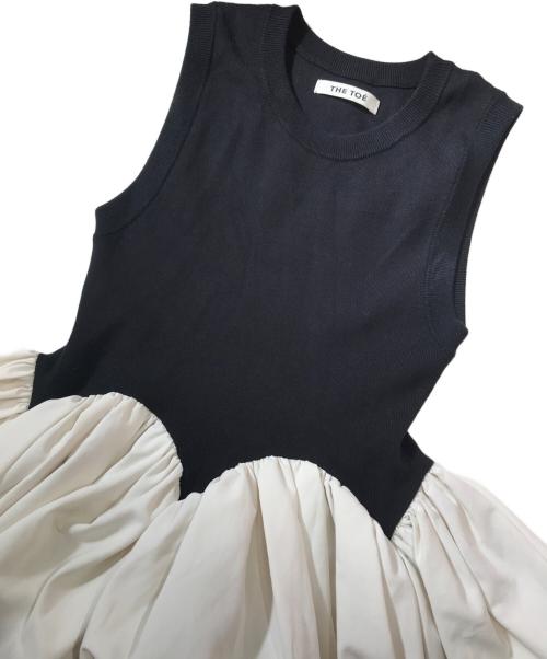 THE TOE（ザ・トゥー）THE TOE (ザ・トゥー) Calla Long Dress ベージュ×ブラック サイズ:Sの古着・服飾アイテム
