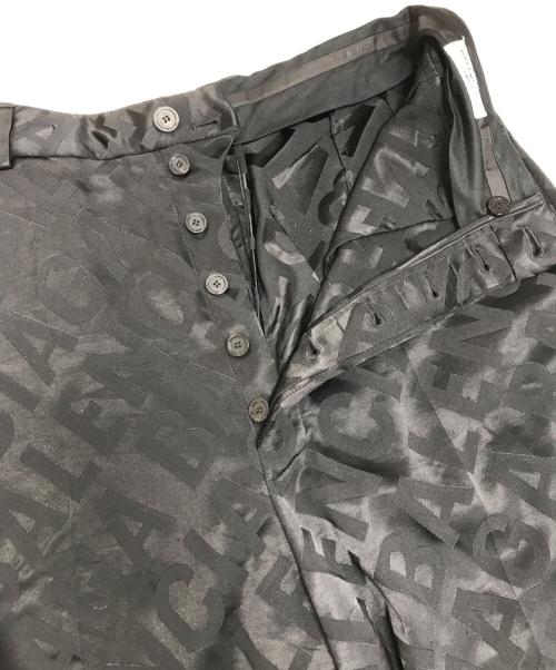 BALENCIAGA（バレンシアガ）BALENCIAGA (バレンシアガ) 総柄パンツ ブラック サイズ:XSの古着・服飾アイテム