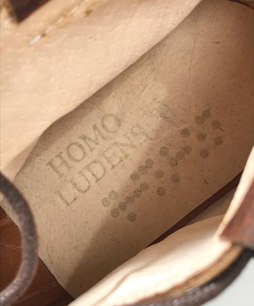HOMO LUDENS（ホモ・ルーデンス）HOMO LUDENS (ホモ・ルーデンス) 流鏑馬レザーシューズ ブラウン サイズ:27の古着・服飾アイテム