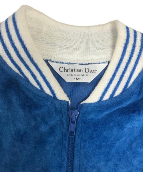 Christian Dior（クリスチャン ディオール）Christian Dior (クリスチャン ディオール) ベロアジャケット ブルー サイズ:Mの古着・服飾アイテム