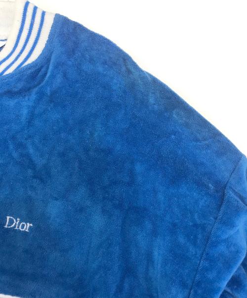 Christian Dior（クリスチャン ディオール）Christian Dior (クリスチャン ディオール) ベロアジャケット ブルー サイズ:Mの古着・服飾アイテム