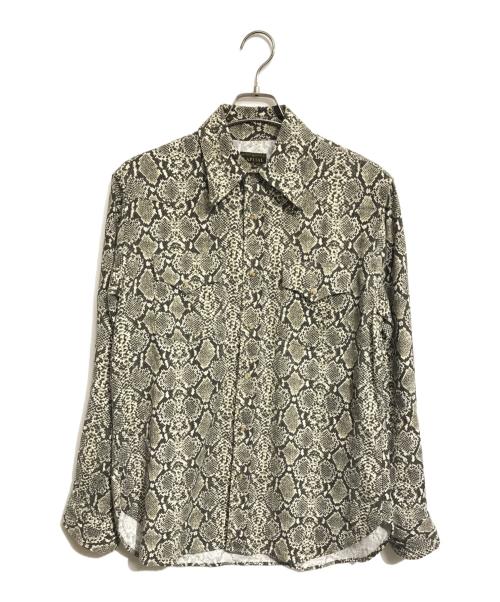 KAPITAL（キャピタル）KAPITAL (キャピタル) パイソン柄ウエスタンシャツ グレー サイズ:2の古着・服飾アイテム