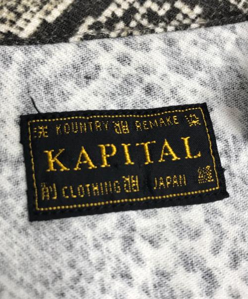 KAPITAL（キャピタル）KAPITAL (キャピタル) パイソン柄ウエスタンシャツ グレー サイズ:2の古着・服飾アイテム