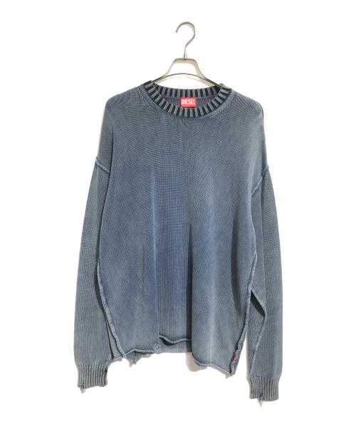 DIESEL（ディーゼル）DIESEL (ディーゼル) コットンニット ネイビー サイズ:Lの古着・服飾アイテム
