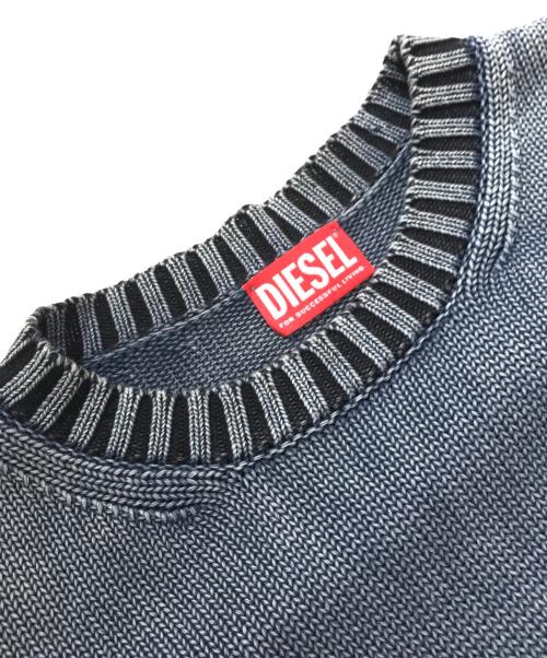 DIESEL（ディーゼル）DIESEL (ディーゼル) コットンニット ネイビー サイズ:Lの古着・服飾アイテム