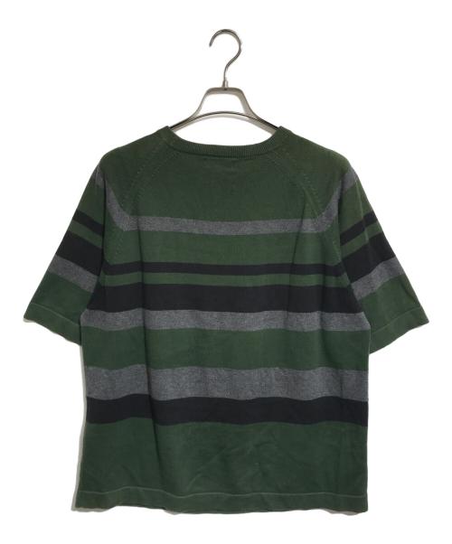 stussy（ステューシー）stussy (ステューシー) 半袖ニット グリーン サイズ:Lの古着・服飾アイテム