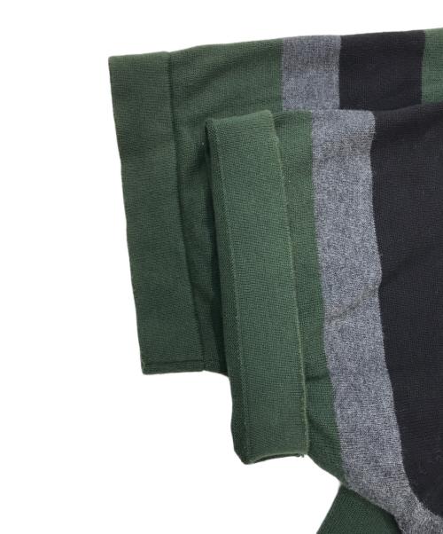 stussy（ステューシー）stussy (ステューシー) 半袖ニット グリーン サイズ:Lの古着・服飾アイテム