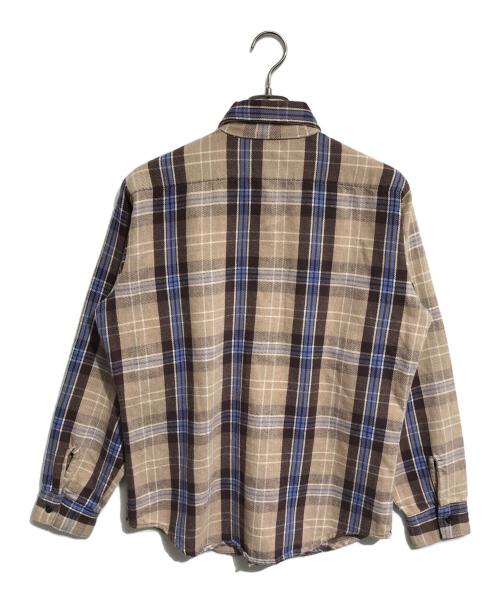 FIVE BROTHER（ファイブブラザー）FIVE BROTHER (ファイブブラザー) チェックネルシャツ ブラウン サイズ:Mの古着・服飾アイテム