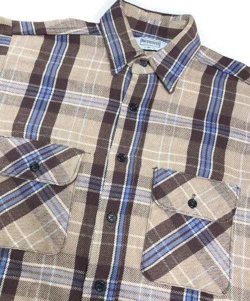 FIVE BROTHER（ファイブブラザー）FIVE BROTHER (ファイブブラザー) チェックネルシャツ ブラウン サイズ:Mの古着・服飾アイテム