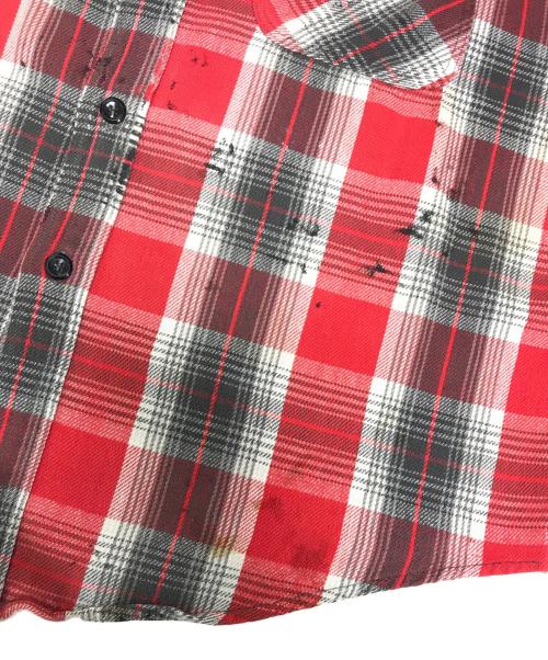 POLAR（ポラール）POLAR (ポラール) チェックネルシャツ レッド サイズ:不明の古着・服飾アイテム