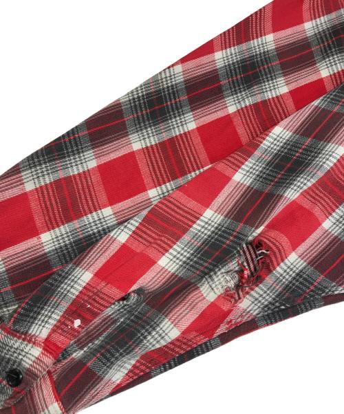 POLAR（ポラール）POLAR (ポラール) チェックネルシャツ レッド サイズ:不明の古着・服飾アイテム