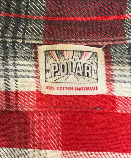 POLAR（ポラール）POLAR (ポラール) チェックネルシャツ レッド サイズ:不明の古着・服飾アイテム