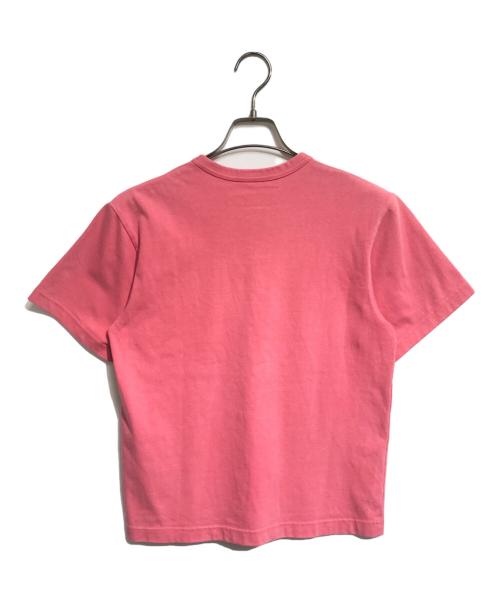 COMME des GARCONS HOMME HOMME（コムデギャルソンオムオム）COMME des GARCONS HOMME HOMME (コムデギャルソンオムオム) チェーンステッチロゴTシャツ ピンク サイズ:不明の古着・服飾アイテム