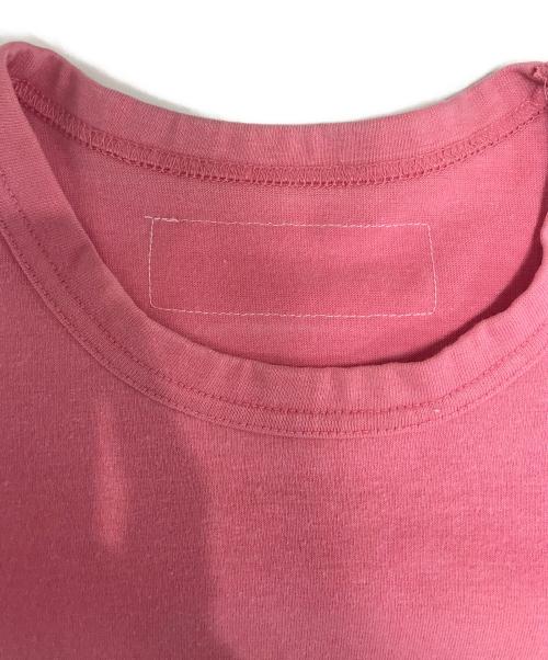COMME des GARCONS HOMME HOMME（コムデギャルソンオムオム）COMME des GARCONS HOMME HOMME (コムデギャルソンオムオム) チェーンステッチロゴTシャツ ピンク サイズ:不明の古着・服飾アイテム