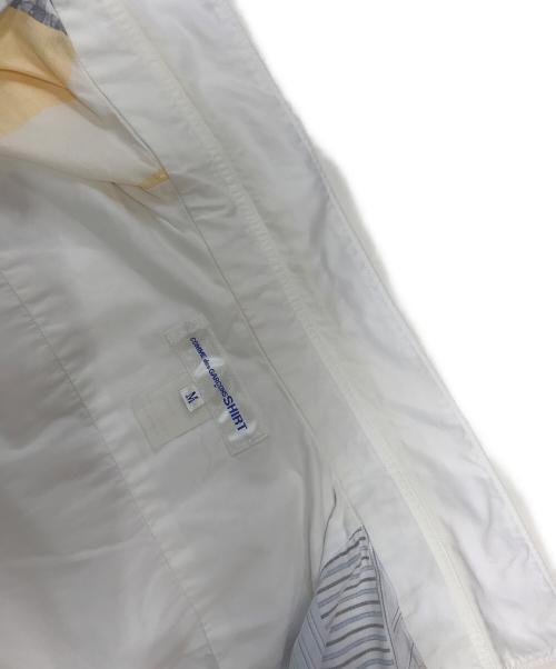 COMME des GARCONS SHIRT（コムデギャルソンシャツ）COMME des GARCONS SHIRT (コムデギャルソンシャツ) パッチワーク転写シャツ ホワイト サイズ:Mの古着・服飾アイテム