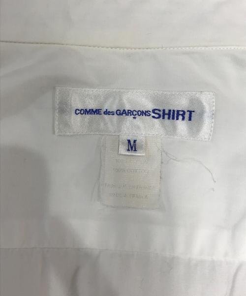 COMME des GARCONS SHIRT（コムデギャルソンシャツ）COMME des GARCONS SHIRT (コムデギャルソンシャツ) パッチワーク転写シャツ ホワイト サイズ:Mの古着・服飾アイテム