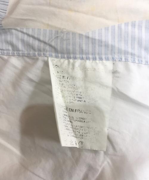 COMME des GARCONS SHIRT（コムデギャルソンシャツ）COMME des GARCONS SHIRT (コムデギャルソンシャツ) パッチワーク転写シャツ ホワイト サイズ:Mの古着・服飾アイテム