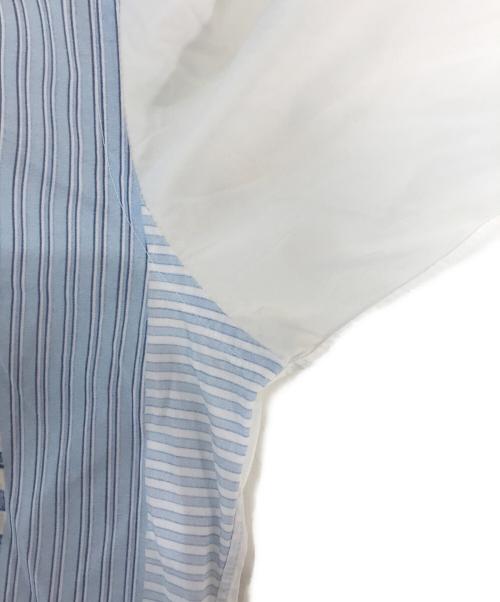 COMME des GARCONS SHIRT（コムデギャルソンシャツ）COMME des GARCONS SHIRT (コムデギャルソンシャツ) パッチワーク転写シャツ ホワイト サイズ:Mの古着・服飾アイテム