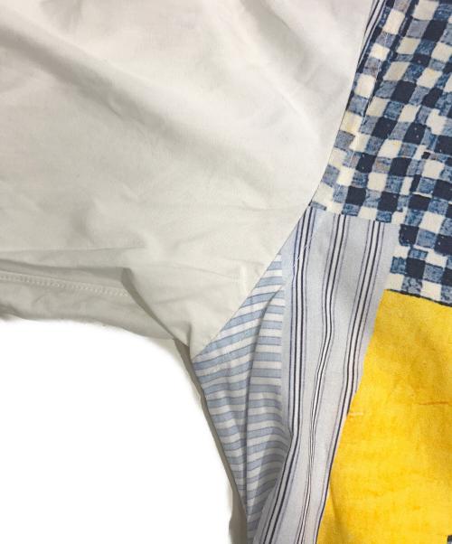 COMME des GARCONS SHIRT（コムデギャルソンシャツ）COMME des GARCONS SHIRT (コムデギャルソンシャツ) パッチワーク転写シャツ ホワイト サイズ:Mの古着・服飾アイテム