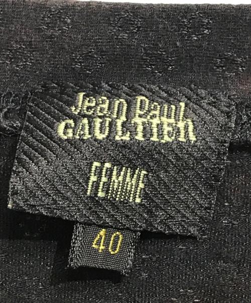 Jean Paul Gaultier FEMME（ジャンポールゴルチエ フェム）Jean Paul Gaultier FEMME (ジャンポールゴルチエ フェム) ビスチェセットカーディガン ブラック サイズ:40の古着・服飾アイテム