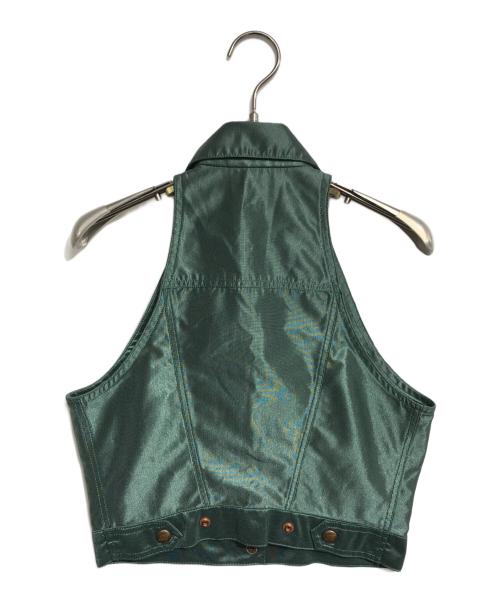 JUNIOR GAULTIER（ジュニアゴルチエ）JUNIOR GAULTIER (ジュニアゴルチエ) ベスト グリーン サイズ:40の古着・服飾アイテム