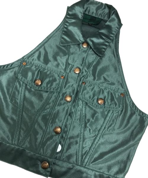 JUNIOR GAULTIER（ジュニアゴルチエ）JUNIOR GAULTIER (ジュニアゴルチエ) ベスト グリーン サイズ:40の古着・服飾アイテム
