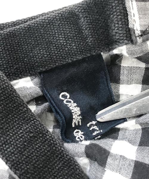 tricot COMME des GARCONS（トリココムデギャルソン）tricot COMME des GARCONS (トリココムデギャルソン) ギンガムチェック アシメワンピース グレー サイズ:Mの古着・服飾アイテム