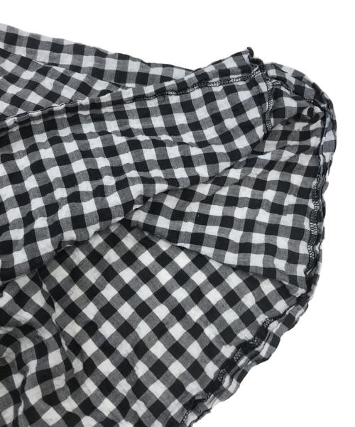 tricot COMME des GARCONS（トリココムデギャルソン）tricot COMME des GARCONS (トリココムデギャルソン) ギンガムチェック アシメワンピース グレー サイズ:Mの古着・服飾アイテム