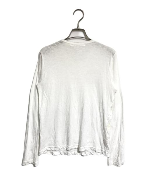 COMME des GARCONS COMME des GARCONS（コムデギャルソン コムデギャルソン）COMME des GARCONS COMME des GARCONS (コムデギャルソン コムデギャルソン) テープ装飾L/Sカットソー ホワイト サイズ:Sの古着・服飾アイテム