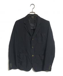 COMME des GARCONS HOMME DEUX（コムデギャルソン オム ドゥ）の古着「ポリ縮絨ジャケット」｜ブラック