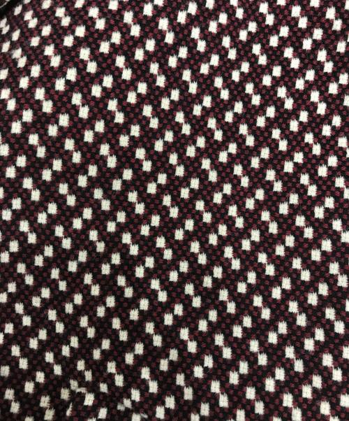 MIU MIU（ミュウミュウ）MIU MIU (ミュウミュウ) ウールチェックコート レッド サイズ:44の古着・服飾アイテム