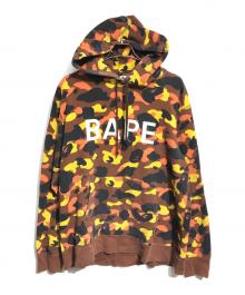 A BATHING APE（アベイシングエイプ）の古着「カモフラパーカー」｜ブラウン