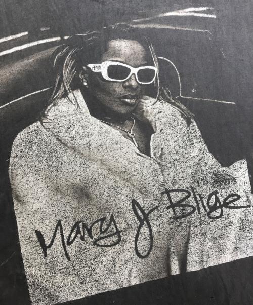 アーティストTシャツ（アーティストTシャツ）アーティストTシャツ (アーティストTシャツ) 90s Mary J Blige(メアリー・J・ブライジ) アーティストTシャツ ブラック サイズ:XLの古着・服飾アイテム