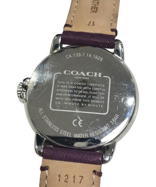COACH（コーチ）COACH (コーチ) 腕時計 パープルの古着・服飾アイテム
