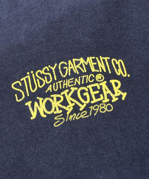 stussy（ステューシー）stussy (ステューシー) プリントTシャツ ネイビー サイズ:Lの古着・服飾アイテム