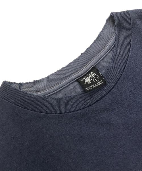 stussy（ステューシー）stussy (ステューシー) プリントTシャツ ネイビー サイズ:Lの古着・服飾アイテム