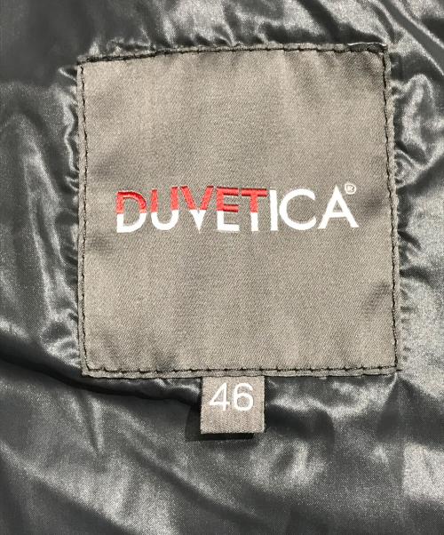 DUVETICA（デュベティカ）DUVETICA (デュベティカ) LORO PIANA (ロロピアーナ) 異素材切替ダウンジャケット グレー×ブラウン サイズ:46の古着・服飾アイテム