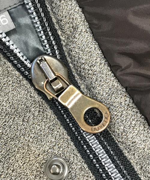 DUVETICA（デュベティカ）DUVETICA (デュベティカ) LORO PIANA (ロロピアーナ) 異素材切替ダウンジャケット グレー×ブラウン サイズ:46の古着・服飾アイテム