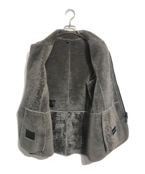 GIORGIO ARMANI（ジョルジオアルマーニ）GIORGIO ARMANI (ジョルジオアルマーニ) ラムムートンジャケット グレー サイズ:46の古着・服飾アイテム